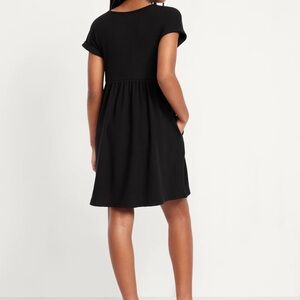 Old Navy Black A-Line Crew Neck Dress